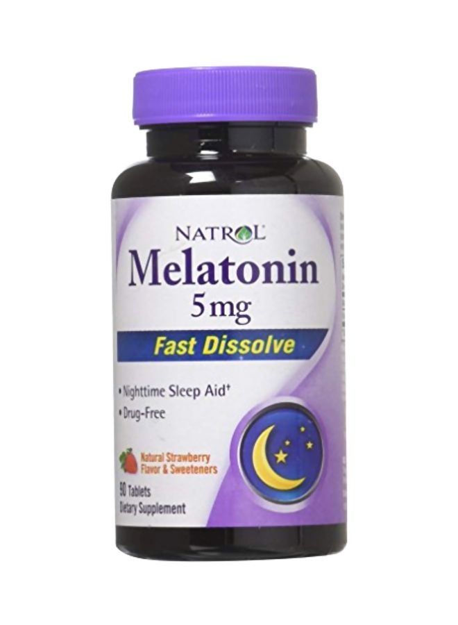 Natrol Melatonin Fast Dissolve 5mg - 90 Tablets - Image 1
